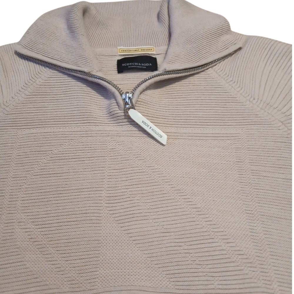 Scotch & Soda - Women's - Pullover zip sweater - Cream - Size Small - Picture 10 of 10